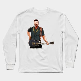 Randy Houser - An illustration by Paul Cemmick Long Sleeve T-Shirt